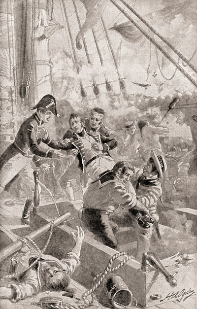 Captain James Lawrence Uttering His Last Words or Dying Command, 